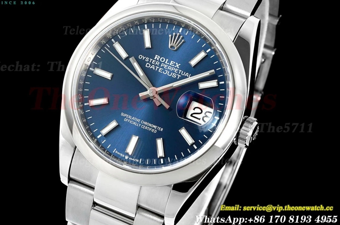 SS 36mm VSF SS Blue Datejust Dial VS3235 Oys 126200 1212